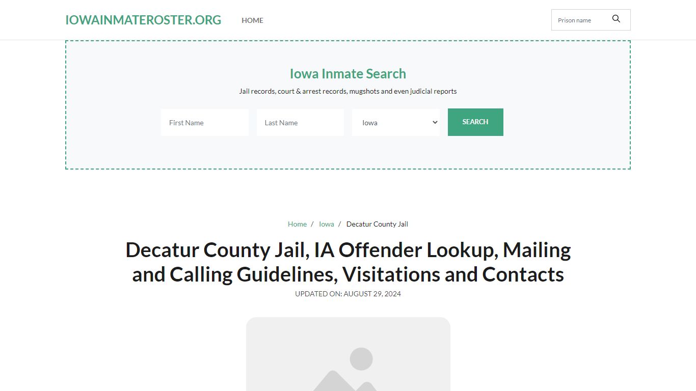 Decatur County Jail, IA: Inmate Search Options, Visitations, Contacts